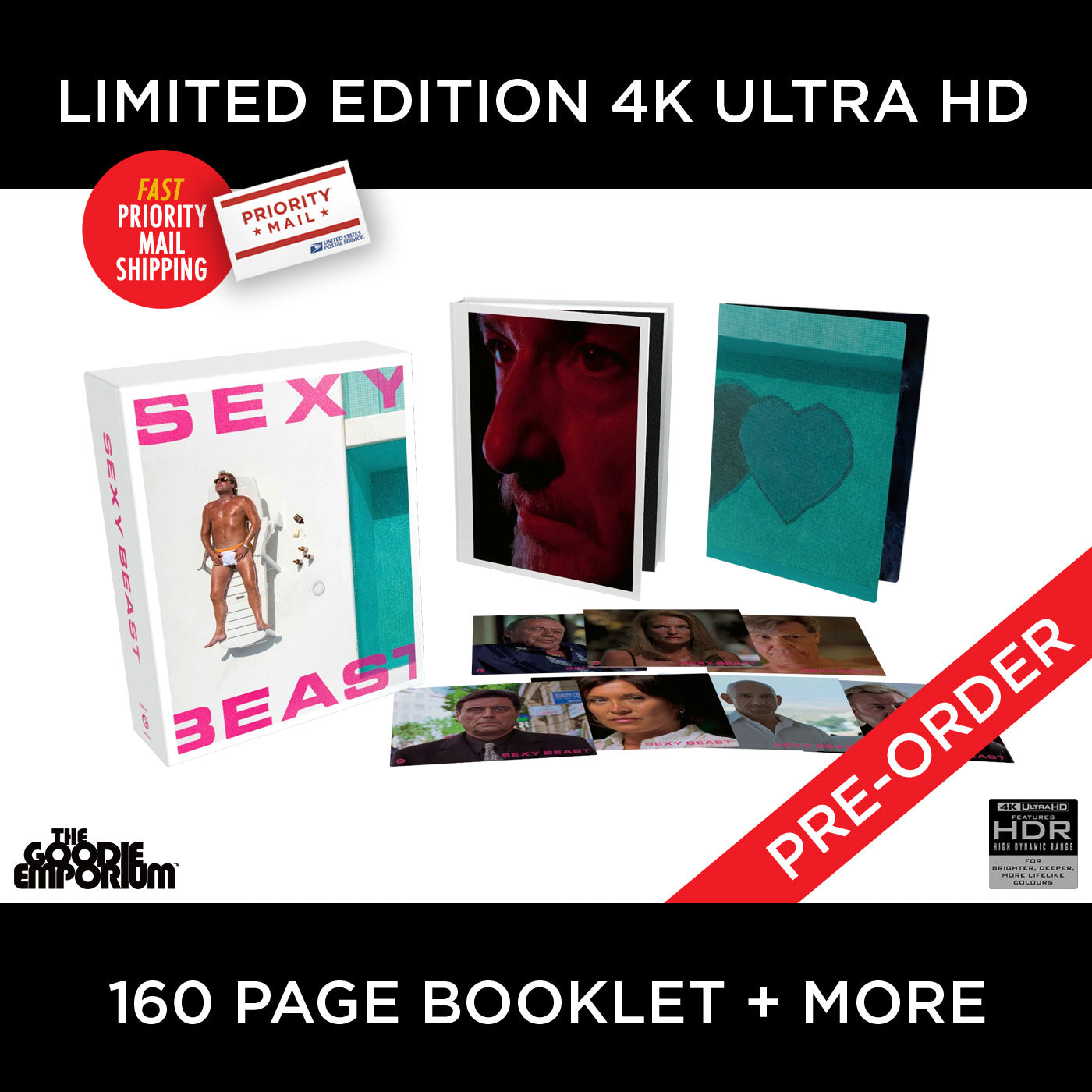 Sexy Beast 4K Ultra HD Blu-ray 2000 Second Sight Limited Jonathan Glazer Ray Winstone Ben Kingsley Ian McShane