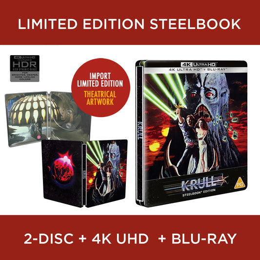 Krull 4K Ultra HD UHD 1983 Blu-ray SteelBook Steel Book Liam Neeson