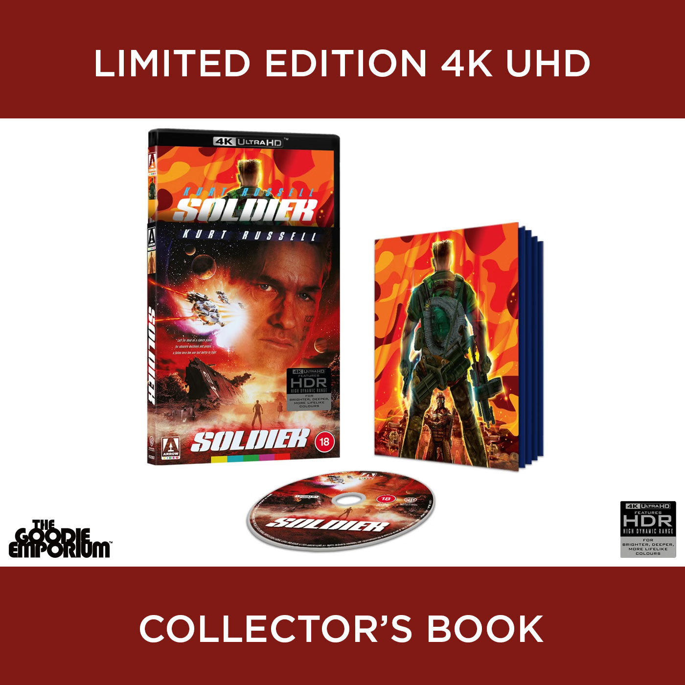 Soldier 4K Ultra HD Blu-ray 1998 Arrow Kurt Russell Jason Scott Lee