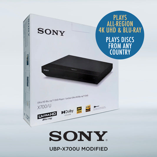 Sony UBP-X700 U Region Free 4K UHD Blu-ray Player Asian Movie DVD 3D Modified