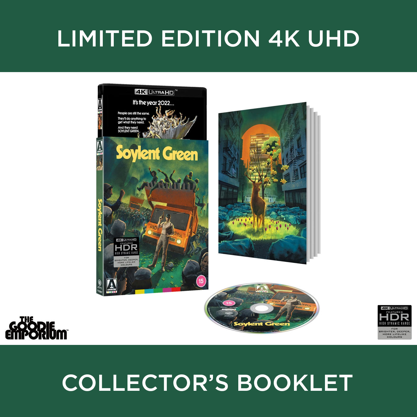 Soylent Green 4K Ultra HD Blu-ray Arrow 1973 Richard Fleischer Charlton Heston
