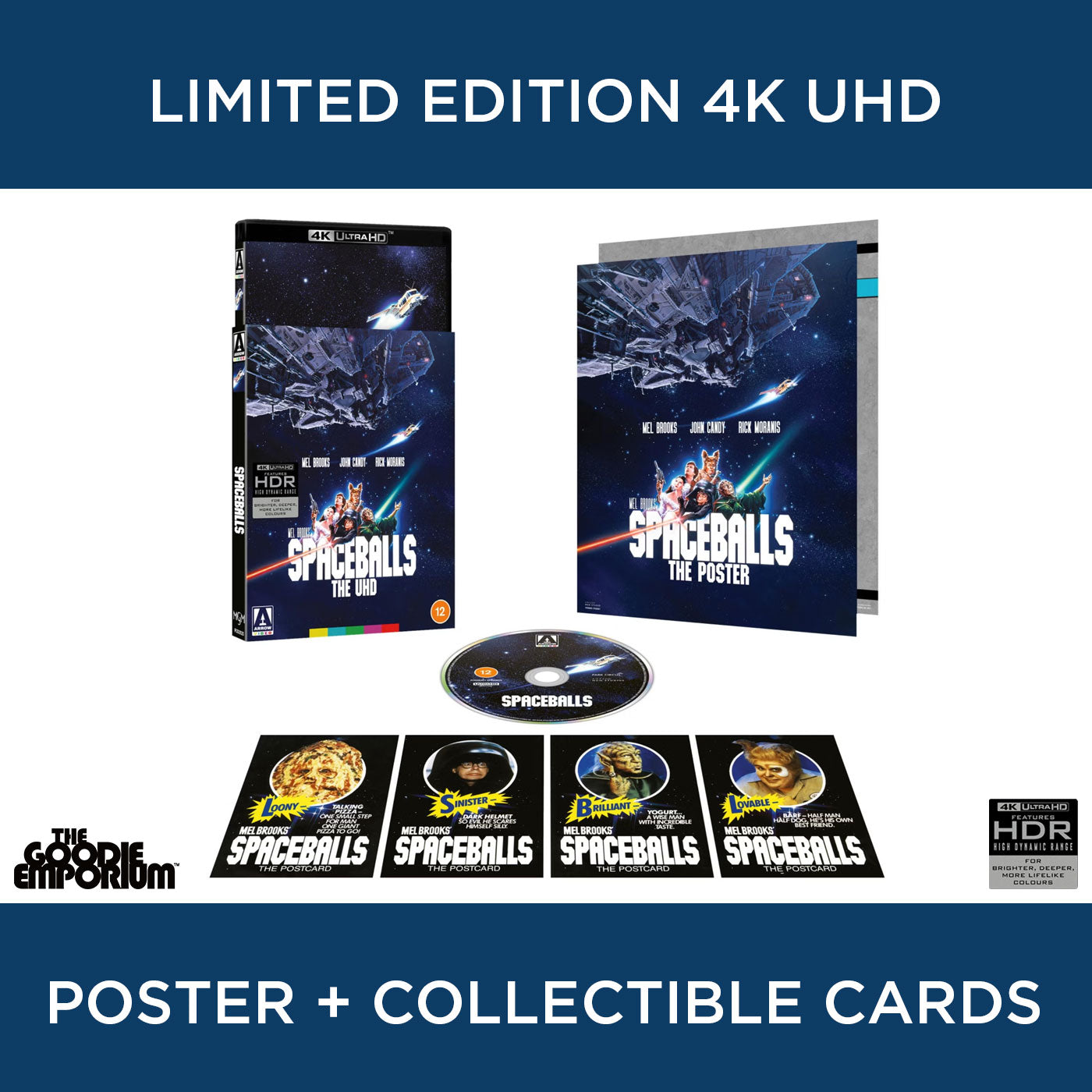 Spaceballs 4K Ultra HD Blu-ray 1987 Arrow Space Balls Mel Brooks