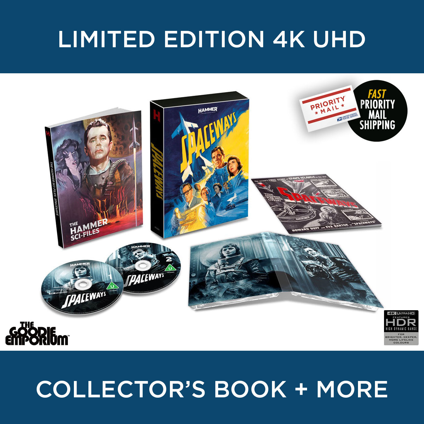 Spaceways 4K Ultra HD Blu-ray space ways Hammer Films Terence Fisher Howard Duff