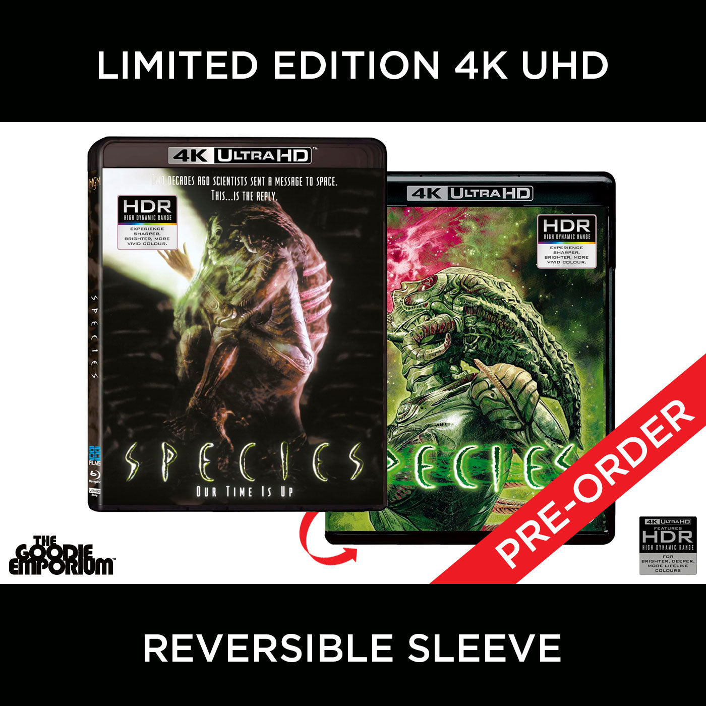 Species 4K UHD Blu-ray 88 Films Ultra HD H R Giger 1995 Ben Kingsley