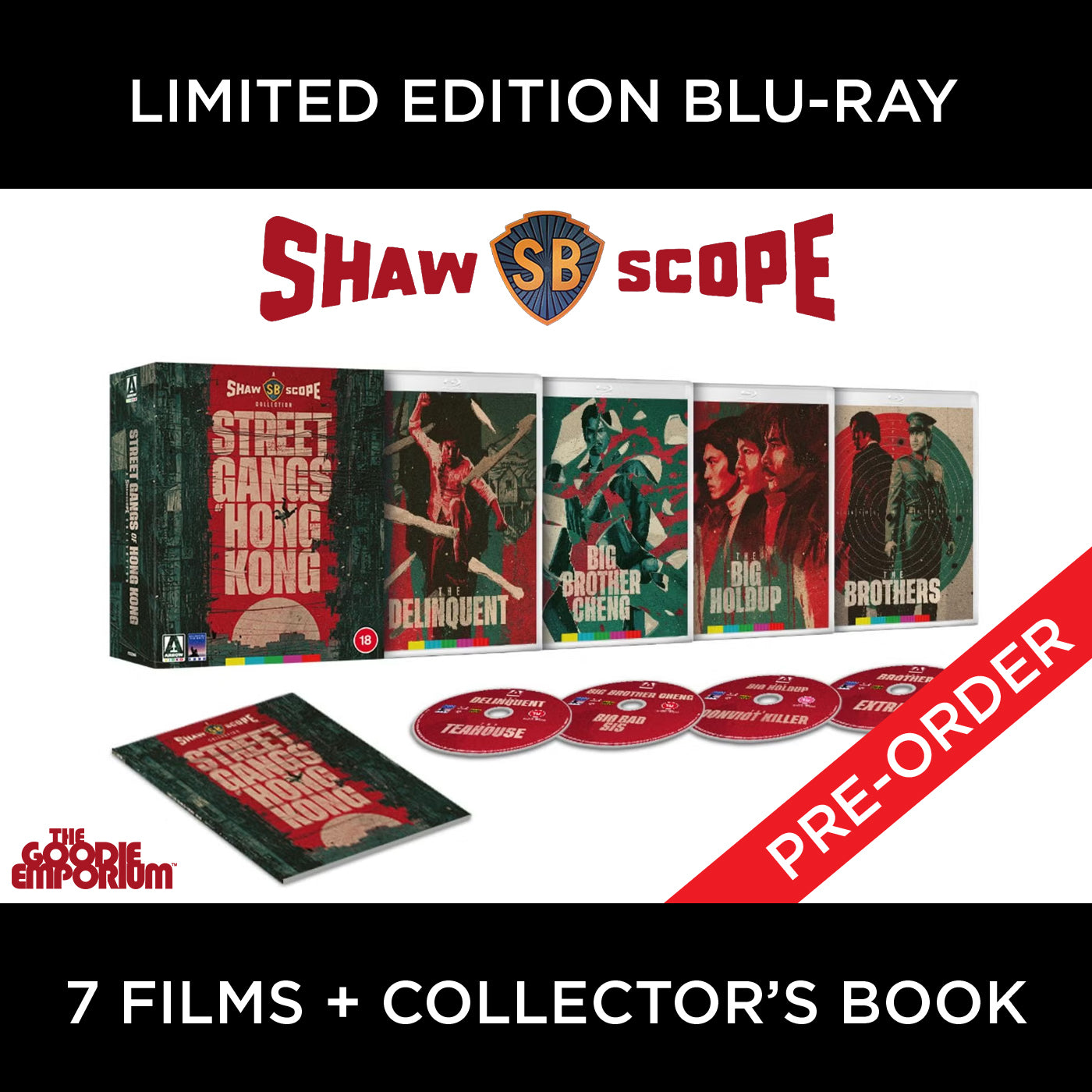 Shawscope Street Gangs of Hong Kong Shaw Brothers Bros Blu-ray Arrow Video