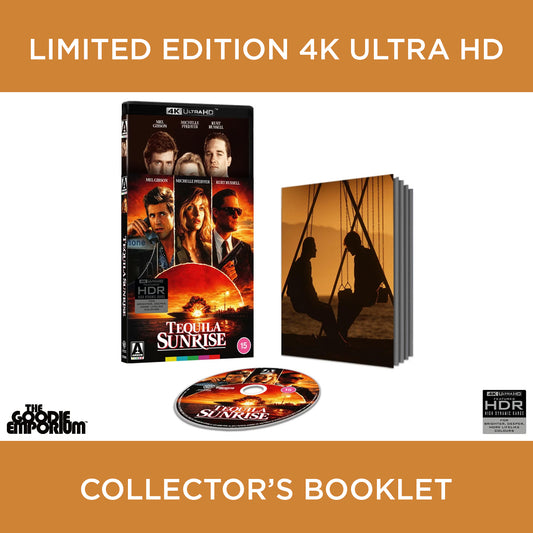 Tequila Sunrise 4K Ultra HD Blu-ray 1988 Arrow Mel Gibson Michelle Pfeiffer Kurt Russell