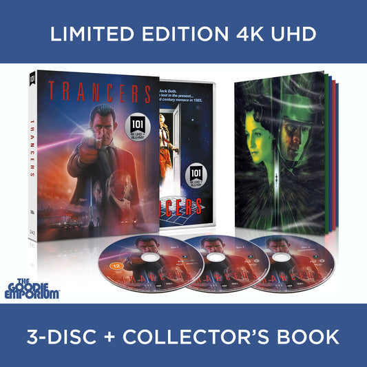 Trancers 1984 3-Disc 4K Ultra HD Blu-ray 101 Films Charles Band Future Cop
