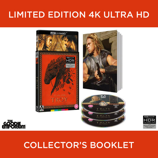 Troy 4K Ultra HD Blu-ray 2004 Arrow Wolfgang Petersen Brad Pitt Eric Bana Orlando Bloom