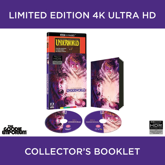 Underworld Transmutations 4K Ultra HD Blu-ray 1985 Arrow Clive Barker George Pavlou