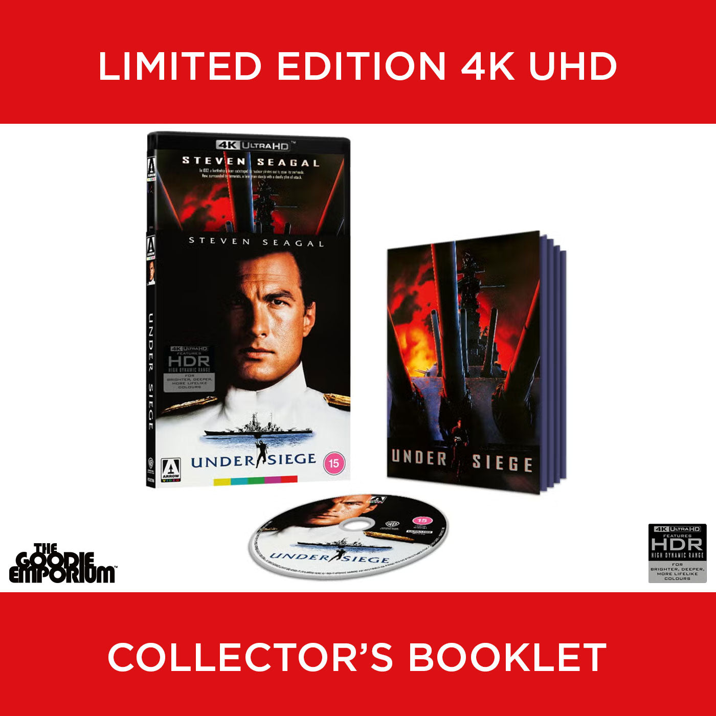 Under Siege 4K Ultra HD Steven Seagal 1992 Blu-ray Arrow