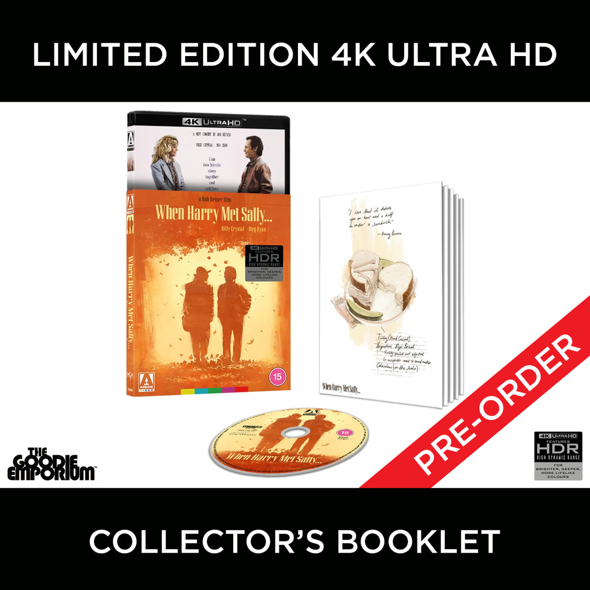 When Harry Met Sally Ultra HD Blu-ray UHD 1989 Arrow Rob Reiner Billy Crystal Meg Ryan