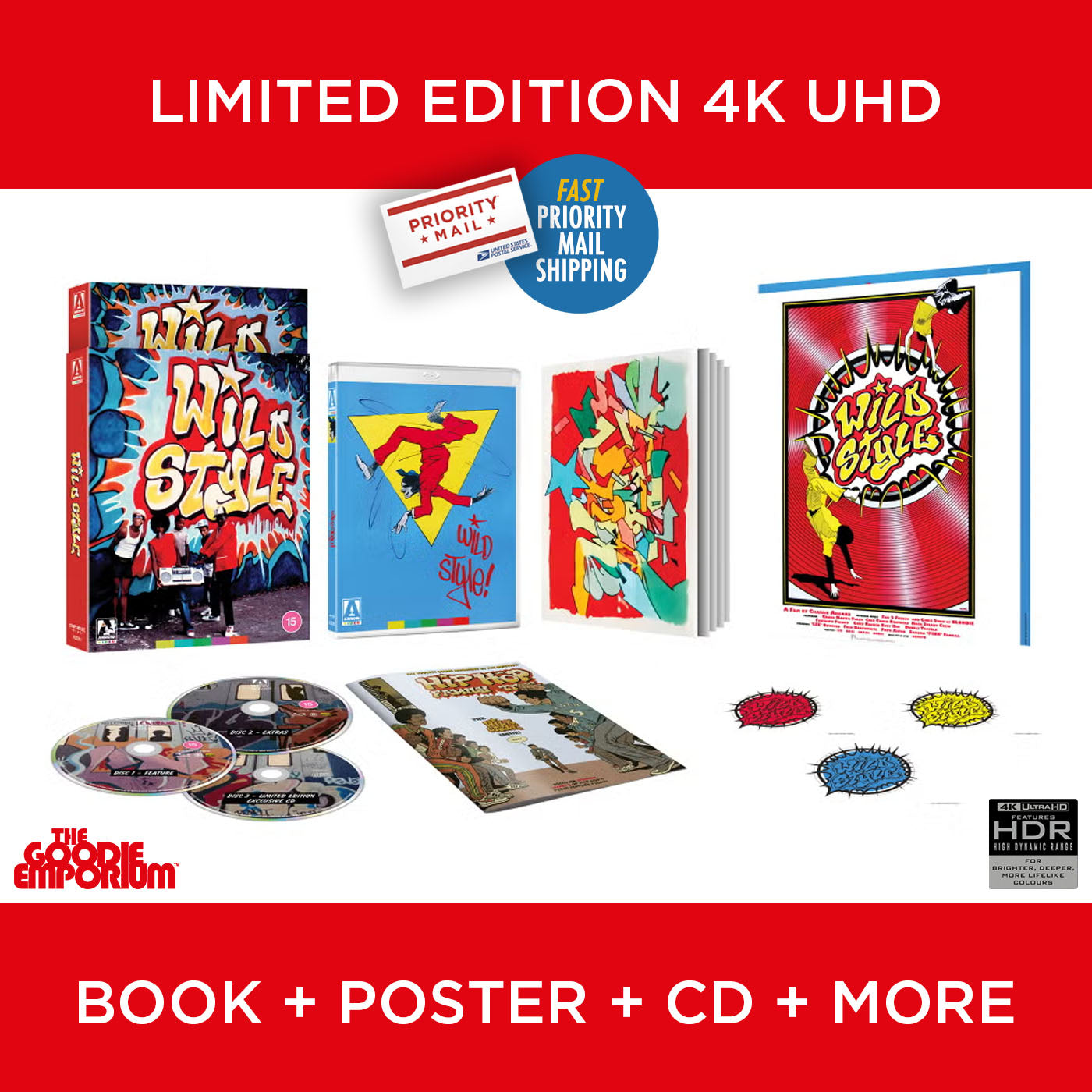 Wild Style 4K Ultra HD 1982 Blu-ray Arrow Charlie Ahearn Rap Hip-hop culture