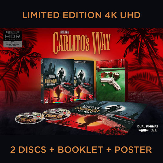 Carlito's Way Al Pacino Brian De Palma 4K UHD Blu-ray Arrow Films UK Ultra HD