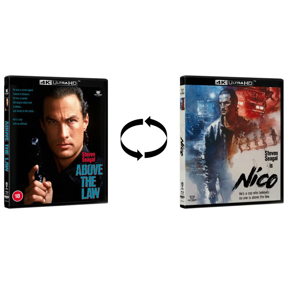 Above the Law 4K Ultra HD Blu-ray Steven Seagal Toy Robot Video Arrow