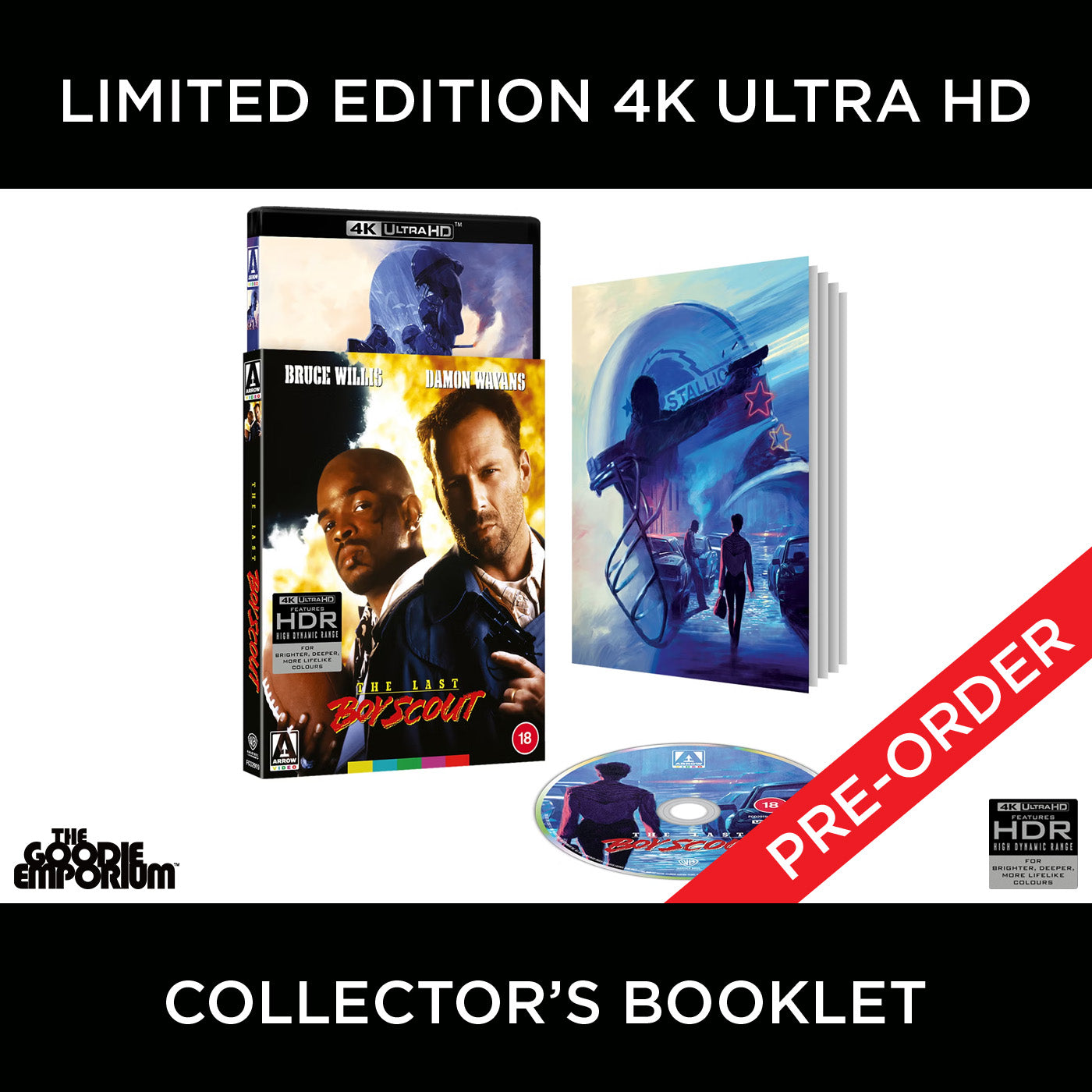 The Last Boy Scout Ultra HD Blu-ray 1991 Arrow Tony Scott Bruce Willis