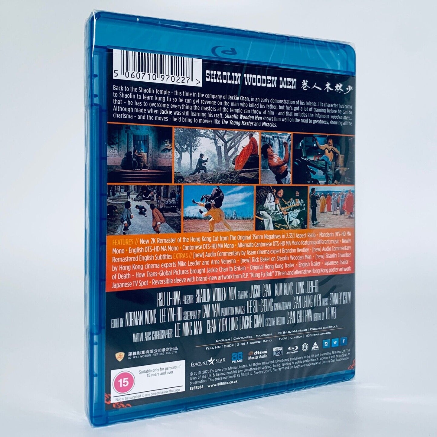 Shaolin Wooden Men Jackie Chan Region B Blu-ray 88 Films UK