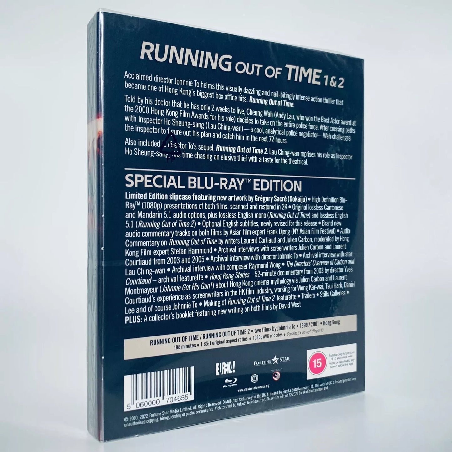 Running Out of Time 1 and 2 2-Disc Blu-ray Eureka UK I II Johnnie To