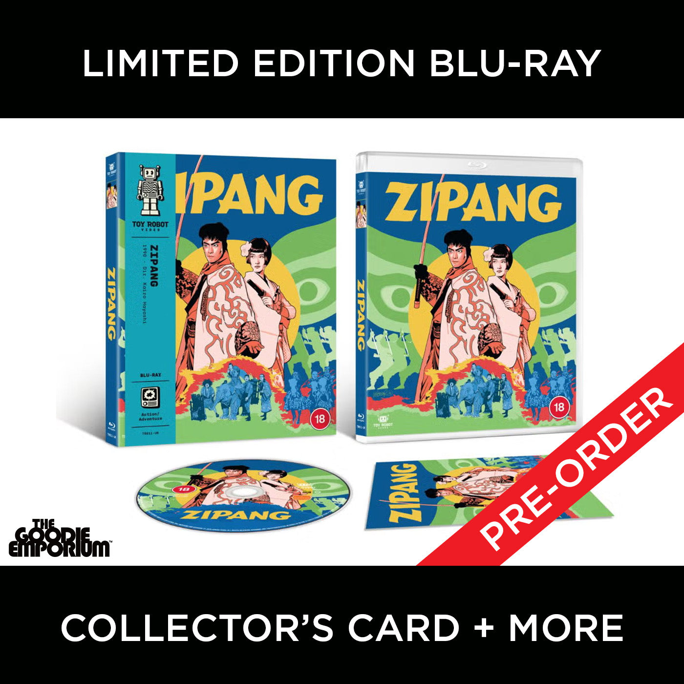 Zipang Blu-ray 1990 Kaizo Hayashi Toy Robot Video Arrow Masahiro Takashima